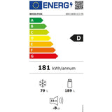 Réfrigérateur combiné - WHIRLPOOL - Intégrable - 268 L - 6e sens - Froid Brassé - Glissieres invisibles - Classe D - 177x54x54.5