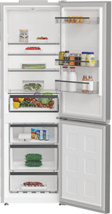 Réfrigérateur combiné - WHIRLPOOL - WHKH1361XP4E - 324 L - Congélateur NoFrost - 6e sens - Classe E - 186.5x59.5x66.3 - Inox