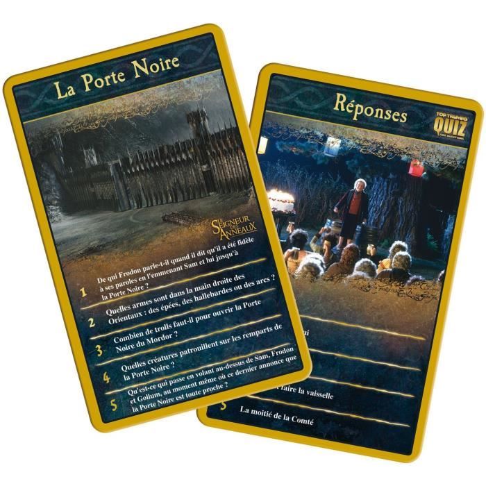 Quizz Le Seigneur des anneaux 500 Questions - Format Voyage - Version française, Winning Moves