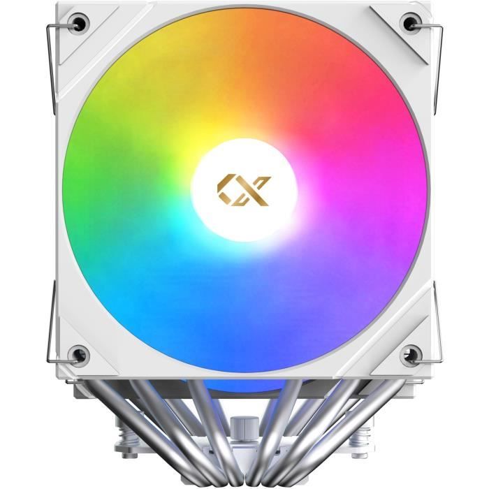Ventirad CPU - XIGMATEK AK6 Dual Digital Arctic - AMD AM5/AM4 - Ventilateur 2x 120 mm ARGB - Blanc