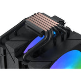 Ventirad CPU - XIGMATEK AK6 Dual Digital - AMD AM5/AM4 - Ventilateur 2x 120 mm ARGB - Noir