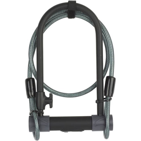 Antivol U a clé de Sécurité + Câble pour Vélo et VTT - YALE - YUL2C/13/230/1 - Certifié Sold Secure Silver - 4 clés fournies