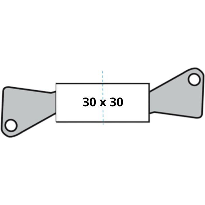Cylindre de Serrure - YALE - YC2100 - Débrayable - 30x30 mm - 10 Goupilles - 5 Clés réversibles - Nickelé