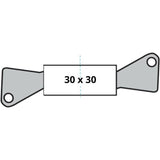 Cylindre de Serrure - YALE - YC2100 - Débrayable - 30x30 mm - 10 Goupilles - 5 Clés réversibles - Nickelé