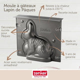 Ensemble de moule lapin de P‚ques 3D et 5 emporte-pieces lapin - ZENKER