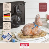 Ensemble de moule lapin de P‚ques 3D et 5 emporte-pieces lapin - ZENKER