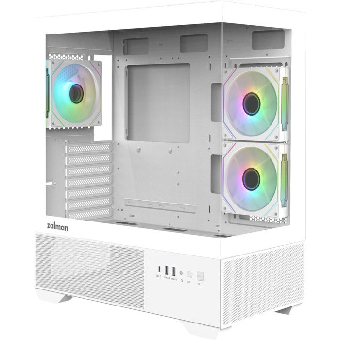 Boitier PC sans alimentation - ZALMAN CHRONIX V2 - ZM-CHROV2WH - Moyen tour - Format ATX - Blanc