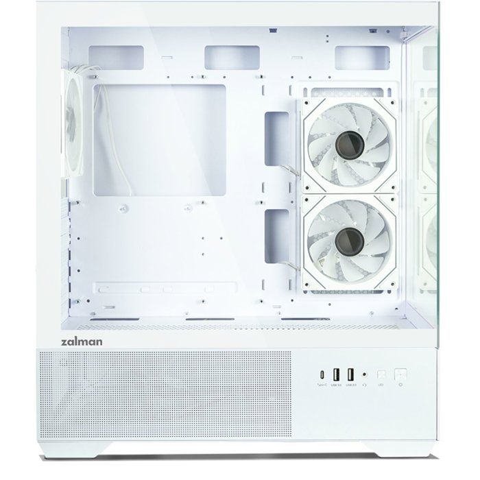 Boitier PC sans alimentation - ZALMAN CHRONIX V2 - ZM-CHROV2WH - Moyen tour - Format ATX - Blanc