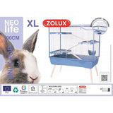 ZOLUX Cage rongeur surélevée  Néolife - 3 étages pour lapin - 99 x 54 x 114 cm - Bleu