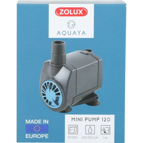 Mini pompe a eau aquarium - ZOLUX - 7 W - Débit réglable de 220 a 550 L/H - Pour aquarium jusqu'a 80 a 120 L