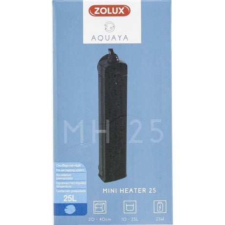 Chauffage pré-réglé - Zolux - 23 W - Pour aquarium 10-25 L - Indicateur de chauffe - Résistant aux chocs