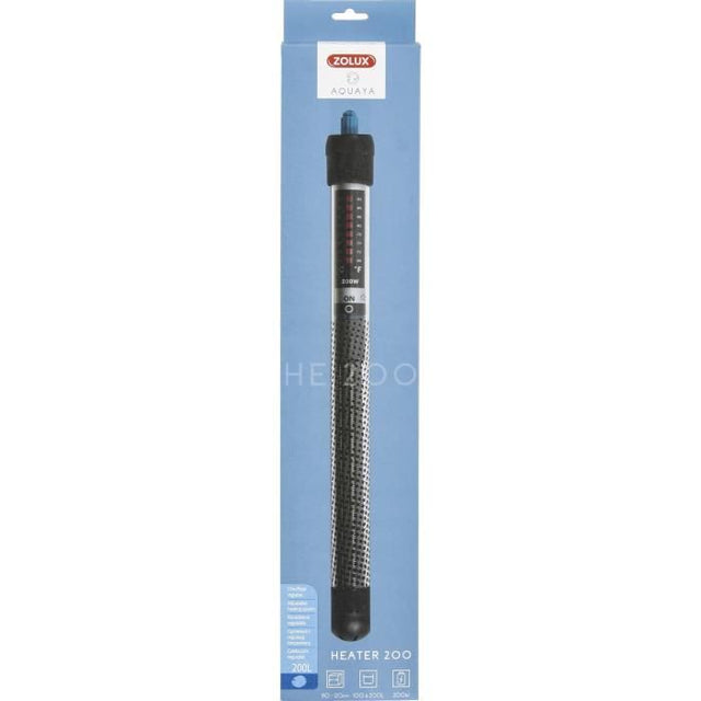 Chauffage pour aquarium - Zolux - 200W - Température réglable jusqu'a 34°C - Noir - Poisson d'eau de mer