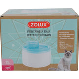 Fontaine a eau - Zolux - Pour chats et chiens - Avec cartouche filtrante - 2 litres