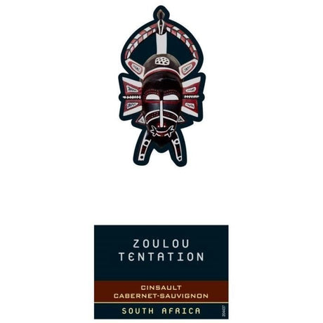 Zoulou Tentation Cinsault Cabernet Sauvignon - Vin rouge d'Afrique du Sud 2024