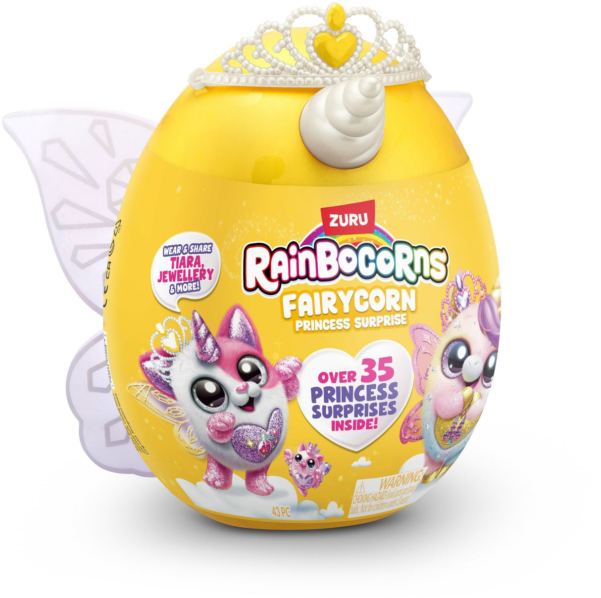 Peluches Interactives - ZURU - Fairycorn Princess S6 - 6 princesses fées a collectionner avec plus de 35 surprises