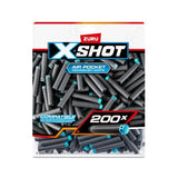 Recharge de fléchettes - ZURU - X-SHOT Excel Pack 200 - Technologie a poche d'air - Compatibilité universelle - Pack pratique