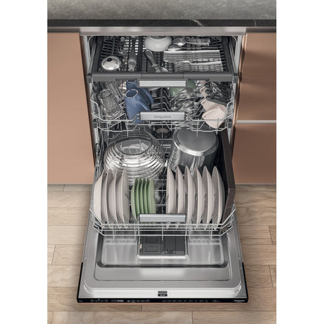 Lave-vaisselle tout encastrable HOTPOINT H7IHP40L - 15 couverts - 40 dB - Classe C - Maxi Space - tiroir a couverts