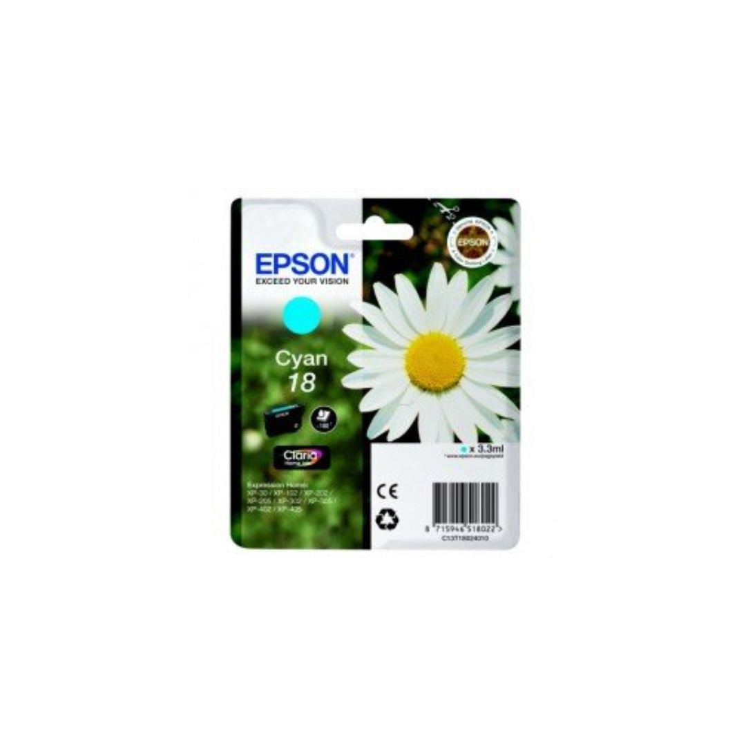 EPSON Cartouche P querette 18 Encre Claria Home Cyan 3,3ml