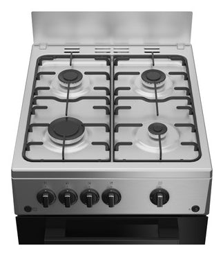 Cuisiniere a gaz - INDESIT - I5G1KMS - 4 foyers - 10,4 KWh - L50 cm - Silver