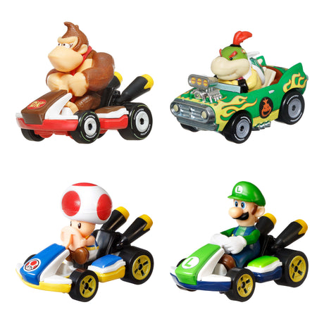 Hot Wheels - Véhicule Mario Kart (modele aléatoire) - Petite Voiture  - 3 ans et + GBG25