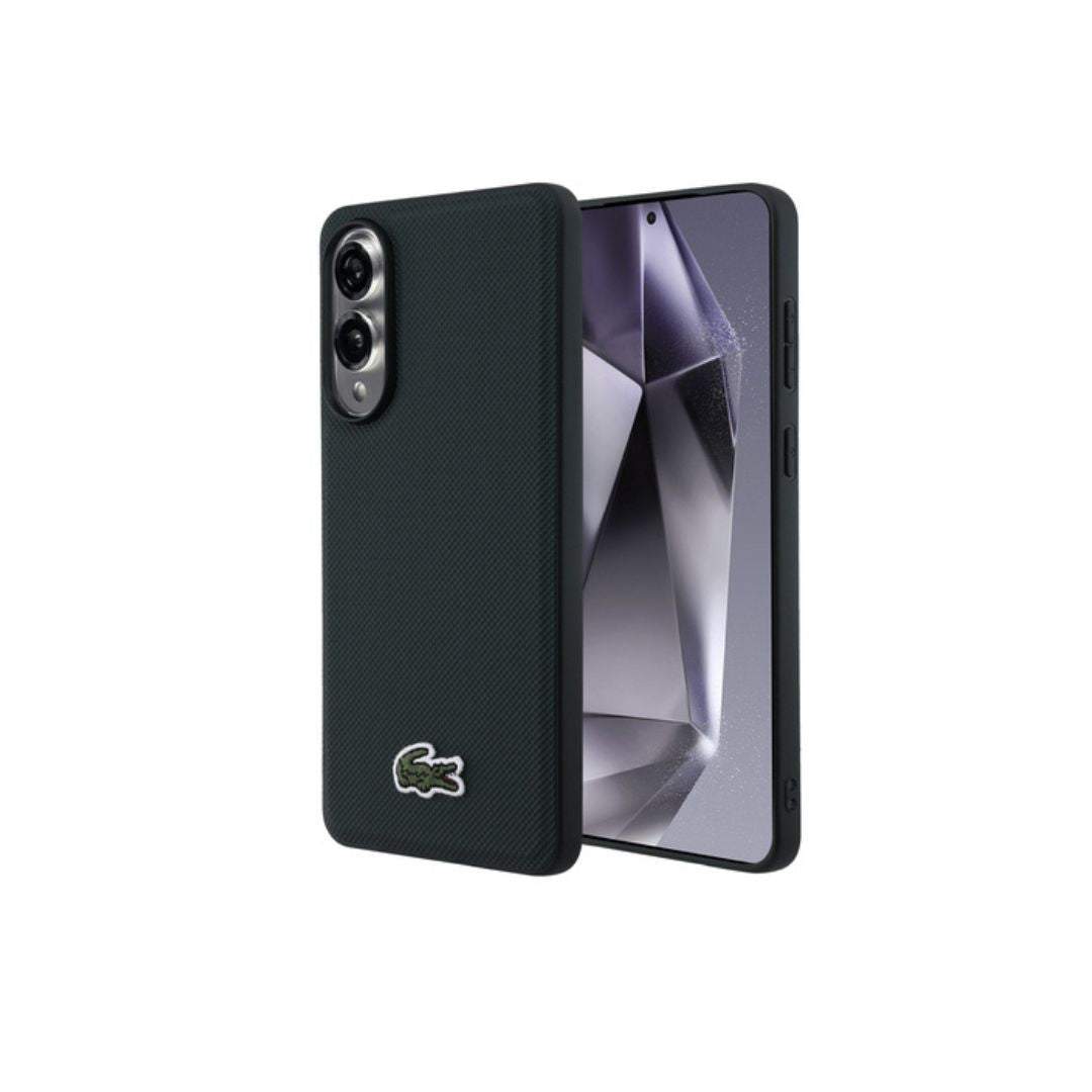 Coque magnétique Petit Piqué Lacoste Coloris Sinople pour Galaxy S25 Edge GP-LC