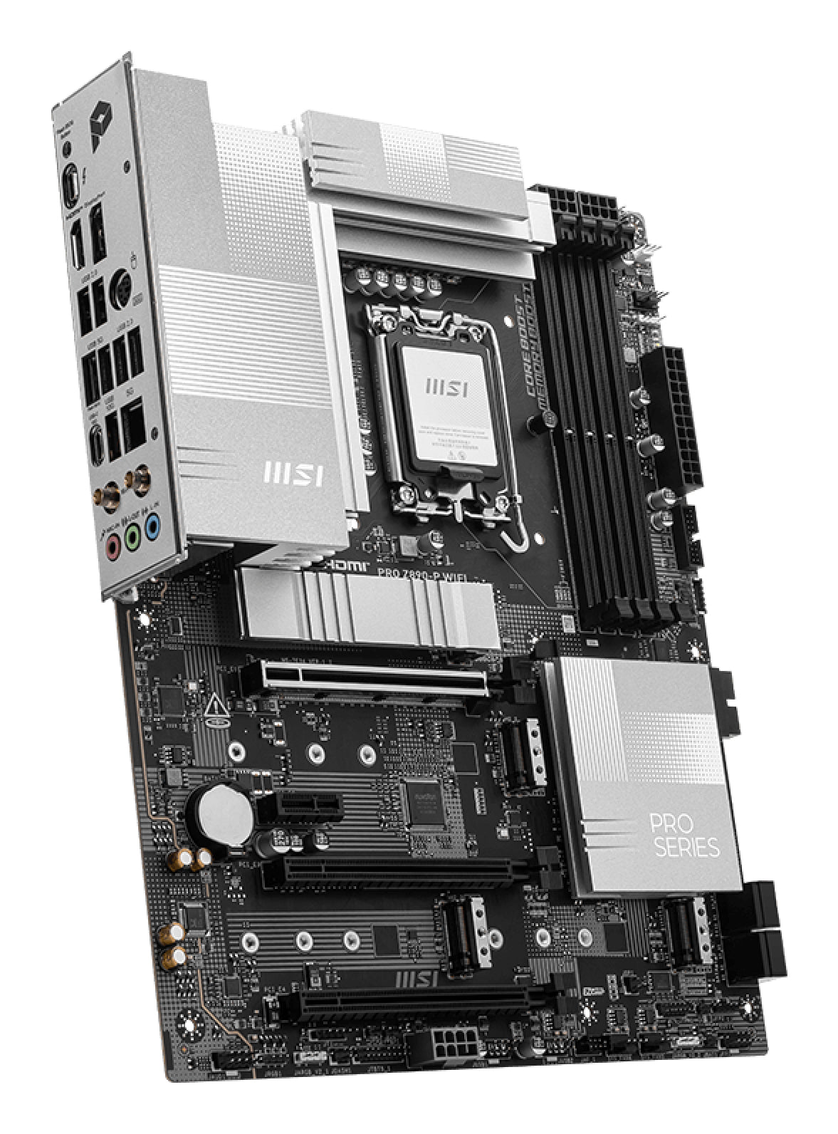 Carte mere - MSI - PRO Z890-P WIFI - Wi-Fi 7, 5G LAN, Thunderbolt 4, PCIe 5.0, argentée