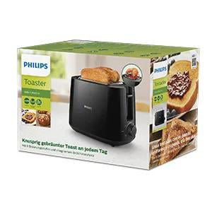 Grille-pain - PHILIPS - HD2581/90 - Collection Daily petit déjeuner - 2 fentes - 830W - Noir