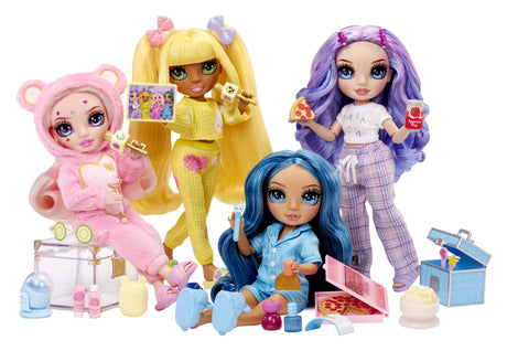 Junior High Pyjama Party - Poupée mannequin articulée 22 cm - Skyler (Bleue) - Nombreux accessoires - a partir de 4 ans
