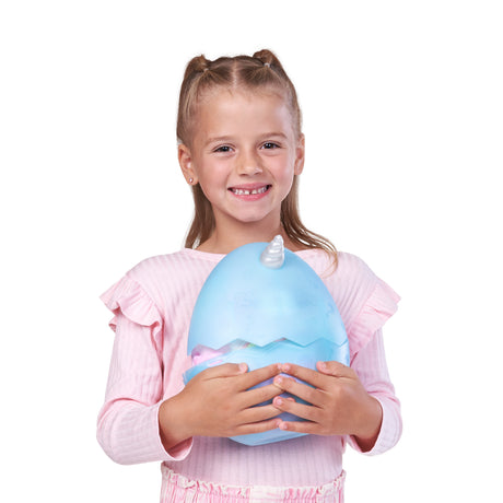 oeuf surprise peluche - RAINBOCORNS - Eggzania Frozen Mania - Theme givré - Peluche a découvrir - Accessoires inclus