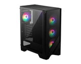 Boitier Moyen Tour ATX MSI Mag Forge 120A Airflow RGB avec panneau vitré (Noir)