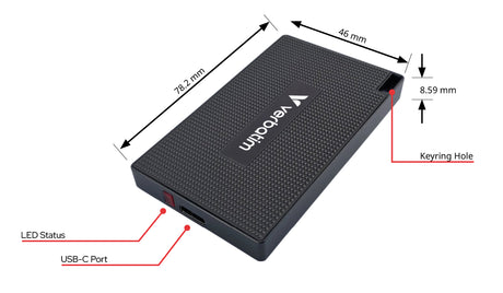 Disque SSD externe - VERBATIM - Metal Mini - 512 Go