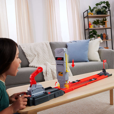 Ensemble véhicule de course et piste Hot Wheels JKM88 Multicolore