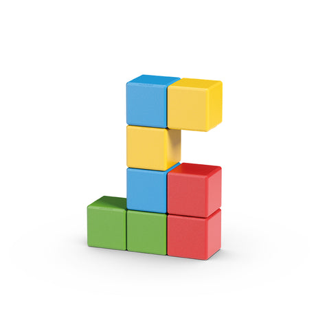 Jeu de construction magnétique - GEOMAG - Magicube Recycled Creative Set - 8 pieces - Plastique recyclé - Des 1 an