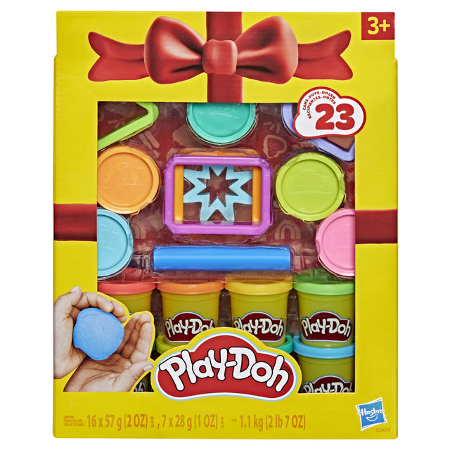 Play-Doh Coffret cadeau, pâte a modeler, 23 pots et 8 accessoires, Loisirs créatifs enfant, Classique, des 3 ans