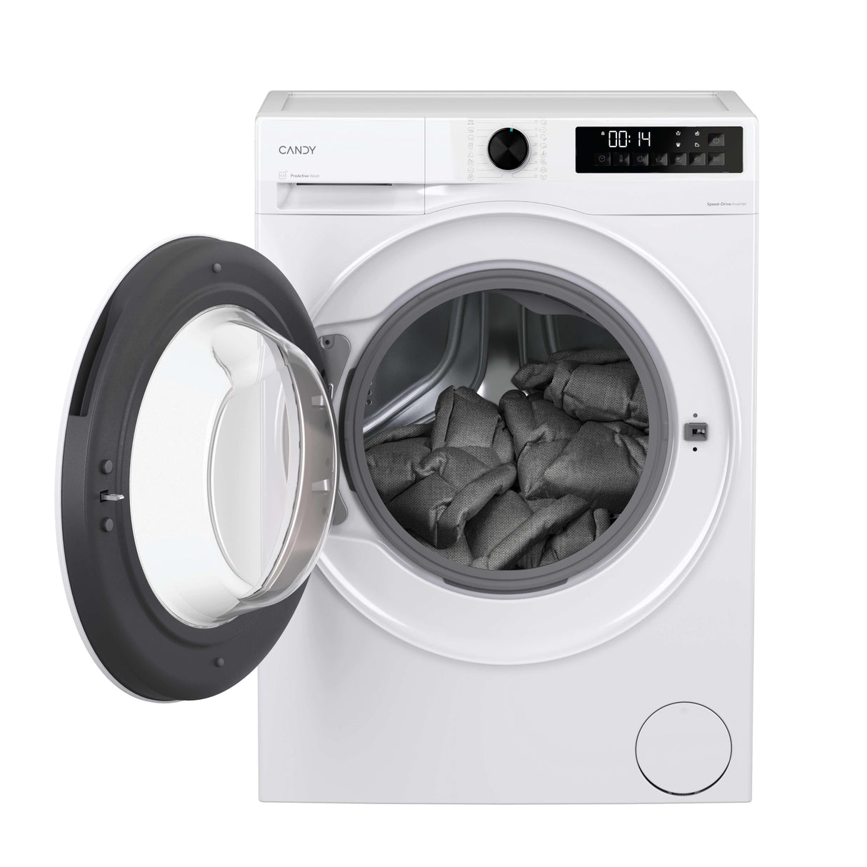 Lave-linge hublot CANDY GD 412L10-S ProWash 300 - 12 kg - 1400 trs/mn - Induction - Vapeur - Classe A -40% - Blanc