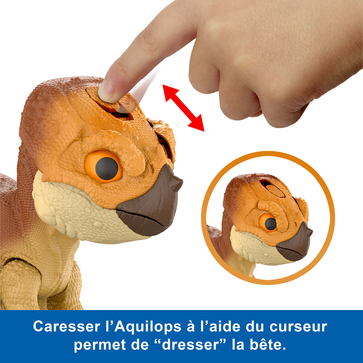 Jurassic World - Figurine Aquilops a apprivoiser - Dinosaure interactif - Jurassic World - JGC01