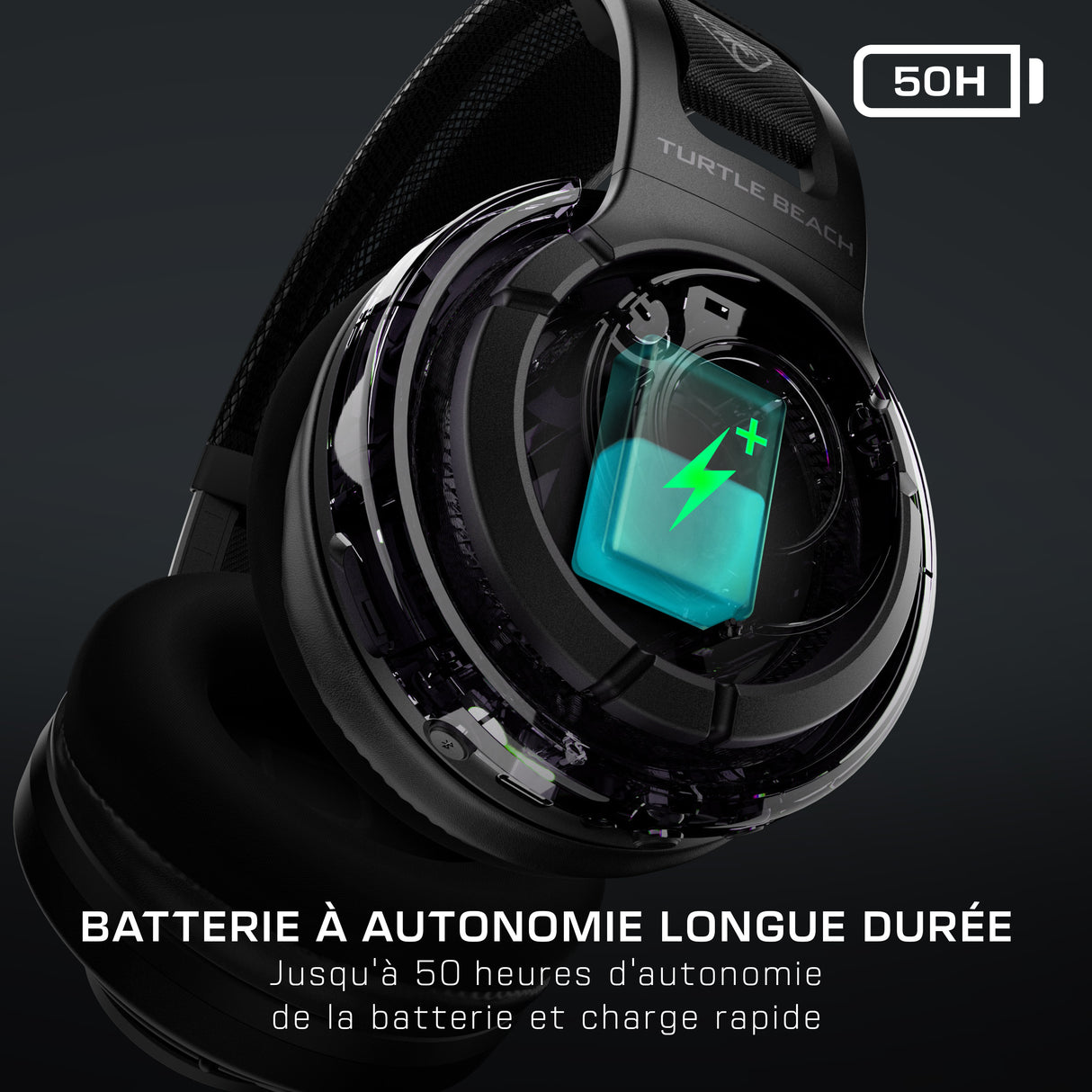 Casque gaming ouvert sans fil - TURTLE BEACH - Atlas™ Air - Pour PC - Noir