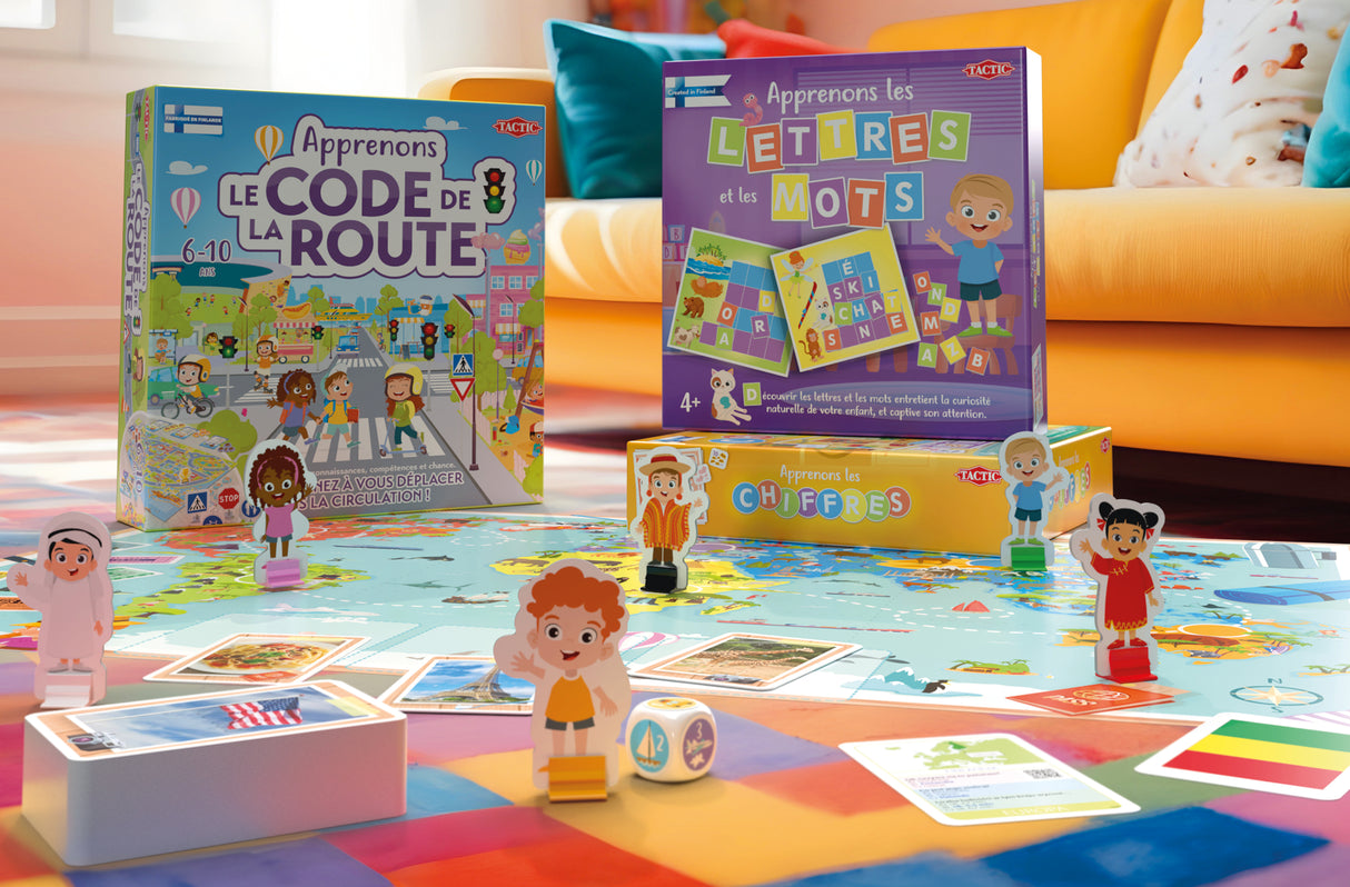 Apprenons les Lettres et les Mots - Jeu éducatif - TACTIC - 2 joueurs et plus - Des 4 ans