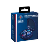 Écouteurs sans fil - KONIX - PSG - Autonomie 8 h + 15 h avec boîtier - Résistance a l'eau IPX4 - Bluetooth - Bleu