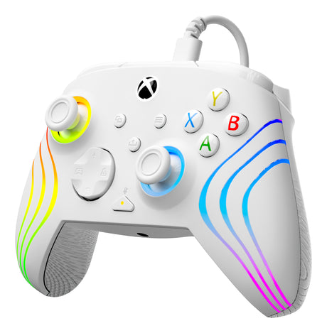 Manette de jeu - Xbox Series X|S, Xbox One et PC - Afterglow Wave - RGB - Filaire - Blanc- TURTLE BEACH