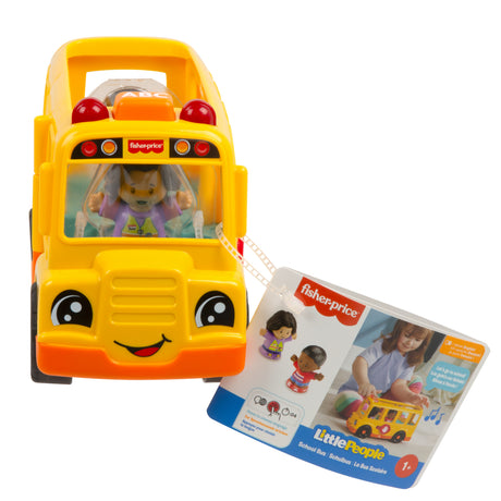 Fisher-Price Little People-Le Bus Scolaire-Véhicule musical a pousser HYT03