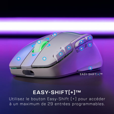 Souris gaming sans fil - TURTLE BEACH - Kone XP Air - Avec station de charge - Blanc