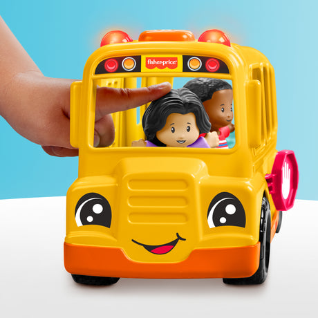Fisher-Price Little People-Le Bus Scolaire-Véhicule musical a pousser HYT03
