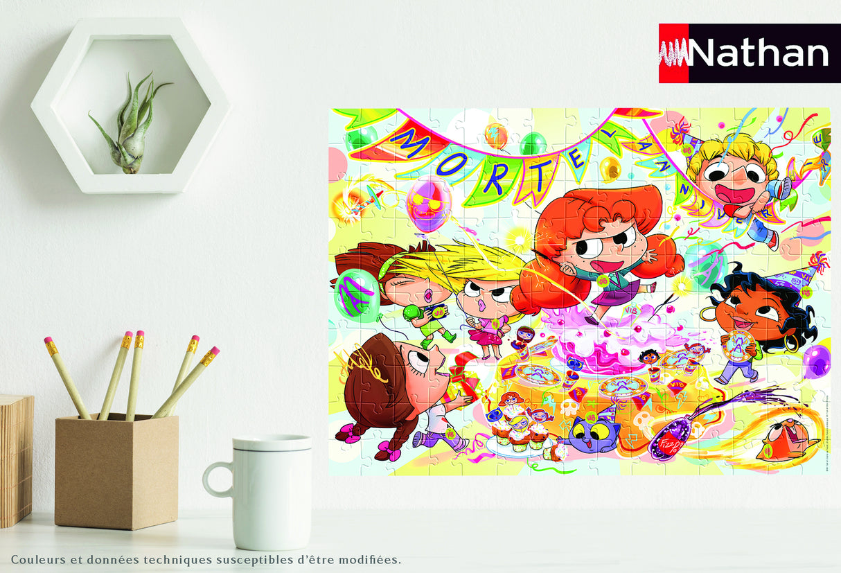 Puzzle Nathan Mortel Anniversaire Mortelle Adele - NATHAN - 150 pieces - Dessins animés et BD - Enfant