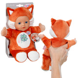 Poupon - BABY BORN - Poupon Renard - Petites oreilles douces et poches pour les doigts - 26 cm - Nouveau-né