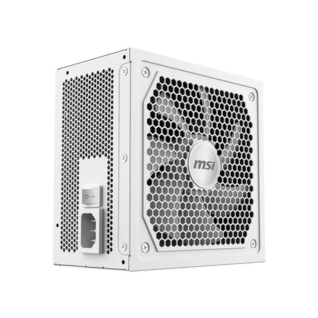 Bloc d'alimentation PC - MSI - MAG A1000GL - PCIe CEM 5.1 - 1000 W - Ventilateurs 135 mm - Blanc