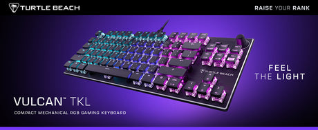 Clavier gaming RGB mécanique compact - TURTLE BEACH - Vulcan TKL - Noir