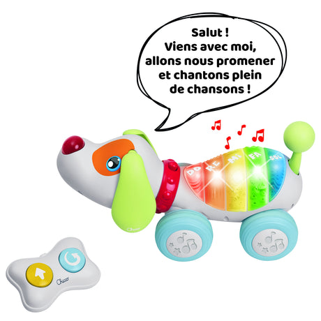 Jouet a tirer - Chicco - Chien Dog Ré Mi - Blanc - 18 mois - Intérieur