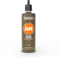 Ak Interactive - Olive Drab Surface Primer 100 ml 3Gen