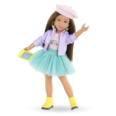 Poupée Mannequin - COROLLE - Luna Fashion Week Paris - 28 cm - 4 accessoires - Senteur vanille - Des 4 ans